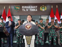 Menhan Prabowo Resmikan RS & Serahkan 164 Kendaraan Dinas TNI-Polri