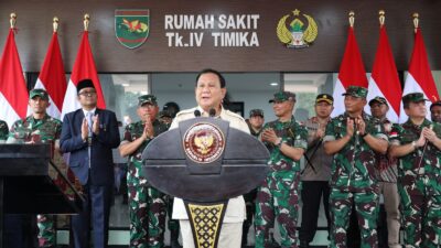 Menhan Prabowo Resmikan RS & Serahkan 164 Kendaraan Dinas TNI-Polri