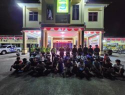 10 Unit Sepeda Motor Terjaring Razia KRYD Polres Kampar