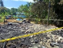 Rumah Warga Tapian Nauli Ludes Terbakar Saat Ditinggal