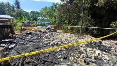 Rumah Warga Tapian Nauli Ludes Terbakar Saat Ditinggal