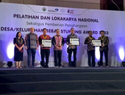 Tapanuli Utara Raih Penghargaan Desa Bebas Stunting Award 2023