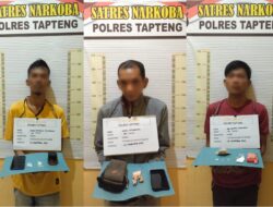 3 Pelaku Penyalahguna Narkotika Ditangkap dari 2 Lokasi Berbeda di Tapteng