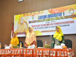 Ketua DWP Kampar Buka Lomba Ranking 1 AD/ART Munas IV DWP