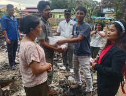 LSM & Wartawan, Donasi Untuk Korban Kebakaran di Mela Tapteng