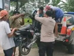 Sepeda Motor Hantam Jembatan, Dua Orang Terluka