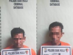 Saat Patroli, 2 Pelaku Narkoba Terjaring Polsek Siak Hulu