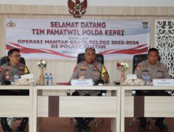 Pamatwil Polda Kepri Asistensi Ops Mantap Brata Seligi di Polres Bintan