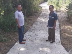 Warga Apresiasi Pembangunan Jalan Rabat Beton di Desa Parbaju Toruan