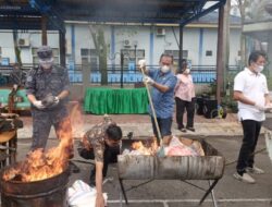 Kejari Sibolga Musnahkan Barang bukti Narkotika dan Cukai