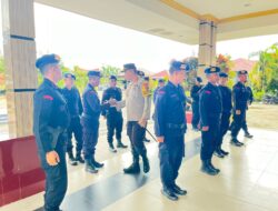 Personil BKO Brimob Pengamanan Pemilu 2024 Tiba di Tapteng