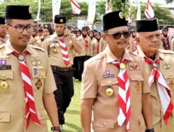 Wabup Buka Apel Besar Hari Pramuka Ke-62 Kwarcab GP Simalungun