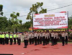 Kapolres Bintan Pimpin Sertijab Wakapolres & Kasat Polairud