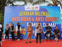 Pemilu Damai, Polres Kampar Ajak Milenial Anti Hoax dan Anti Golput