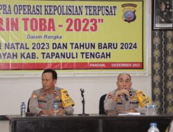Tingkatkan Pengamanan Nataru, Polres Tapteng Lakukan Latihan