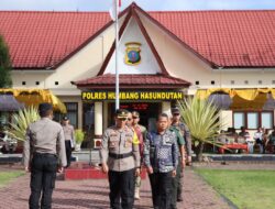 Polres Humbahas Apel Pasukan Ops Lilin Toba 2023 Pengamanan Nataru