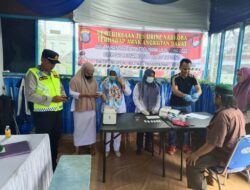 Polres Tapteng Test Urin Supir & Kernet Angkutan