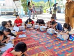 Siswa Korban Bencana Longsor di Baktiraja Ujian Semester di Penampungan