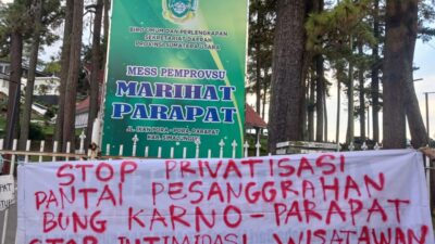 Tidak Sewa Tikar, Penjaga Pantai Mess Marihat Pemprovsu Pesanggrahan Parapat Usir Pengunjung