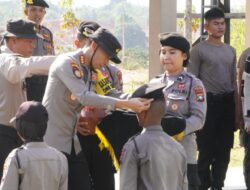 234 Bintara Remaja Polri Terima Pembaretan di Polda Kepri