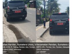 Wow…! Dua Mobil Dinas di Tapteng Berplat Sama