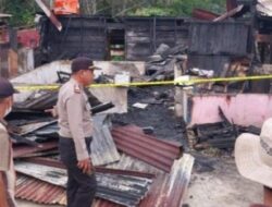 Satu Rumah dan Sepeda Motor Hangus Terbakar di Garoga Taput