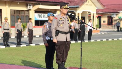 Upacara Kenaikan Pangkat, Kapolres Labuhanbatu: Dedikasi & Disiplin Personel Diberikan Apresiasi