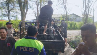 Polsek Pinangsori Razia Balap Liar di Jalan Bandara Pinangsori