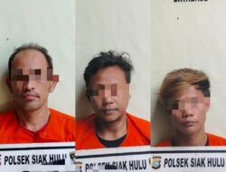 Asyik Pesta Sabu-sabu, 3 Pria Diringkus Polsek Siak Hulu