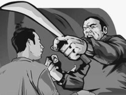 Sadis! Seorang Ayah di Labuhanbatu Bacok Leher Anaknya