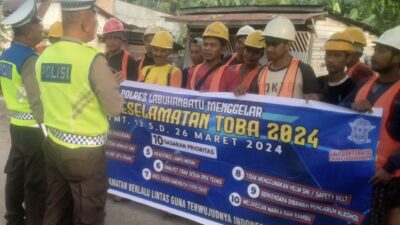 Ops Keselamatan Toba 2024, Sat Lantas Polres Labuhanbatu Terus Lakukan Dikmas Lantas