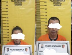 Pasutri Pengedar Sabu dan Pil Ekstasi Diringkus Polres Bengkalis