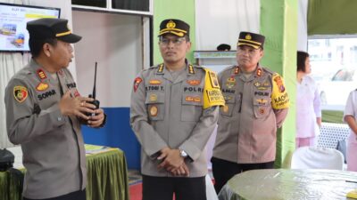 Karo Ops Polda Sumut Cek Pengamanan Idul Fitri 1445H di Wilkum Polres Labuhanbatu