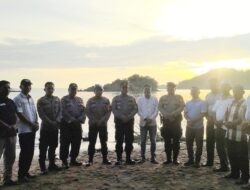 Kabag Ops Polres Madina Cek Kesiapan PAM Idul Fitri di Pantai Barat