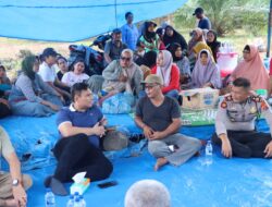 Kapolres Labuhanbatu Sampaikan Pesan Kamtibmas & Makan Siang Bersama Kelompok Masyarakat Penolak PKS PT. PPSP Pulo Padang