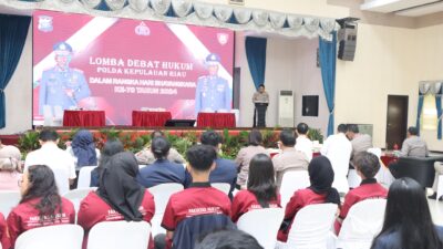 Polda Kepri Gelar Lomba Debat Hukum Sambut Hari Bhayangkara ke-78