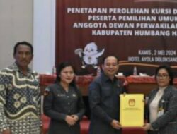 KPU Humbahas Tetapkan Anggota DPRD Terpilih