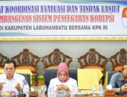 Pemkab Labuhanbatu Gelar Rapat Pembangunan Sistem Pencegahan Korupsi Bersama KPK RI