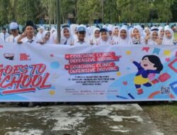 Sat Lantas Polres Kampar Bersama ISDC Polda Riau Gelar Giat Police Goes To School di SMAN 1 Tambang