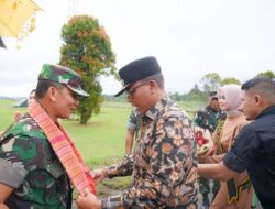 Pangdam I/BB Disambut Pj. Bupati Tapteng di Bandara FL. Tobing