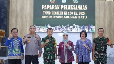 Plt Bupati Labuhanbatu Sambut Tim WASEV TMMD ke-120