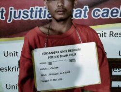 Polsek Bilah Hilir Meringkus Pelaku Curat di Desa Selat Besar