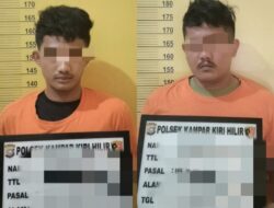 Asyik Duduk di Warung, Dua Pelaku Narkoba Diringkus Polsek Kampar Kiri Hilir