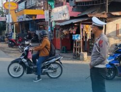Antisipasi Macet dan Laka, Sat Lantas Polres Labuhanbatu Lakukan Pos Padat Pagi