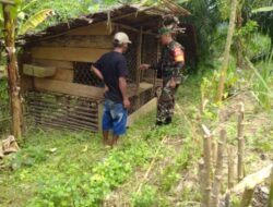 Komsos di Sorkam, Koramil Berikan Motivasi Pada Warga