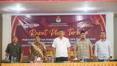 Rapat Pleno Terbuka Rekapitulasi KPU, DPS Tapteng di 620 TPS