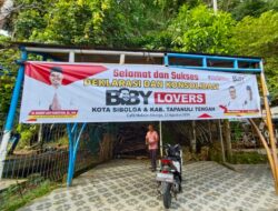 Spanduk Relawan Bobby Lovers Raib di Sibolga 
