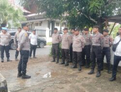 Polres Tapteng Siapkan 34 personil Amankan Pendaftar di KPU