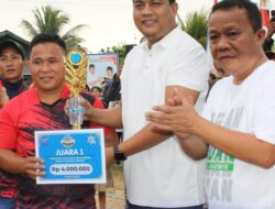 Tim Omalis Sialogo Juara 1 Turnamen Bola Volly se Dapil II Tapteng