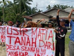 PT. Kedawi Jaya Didemo Masyarakat dan Mahasiswa Diduga Tak Ada Izin HGU, PH dan Humas Kabur